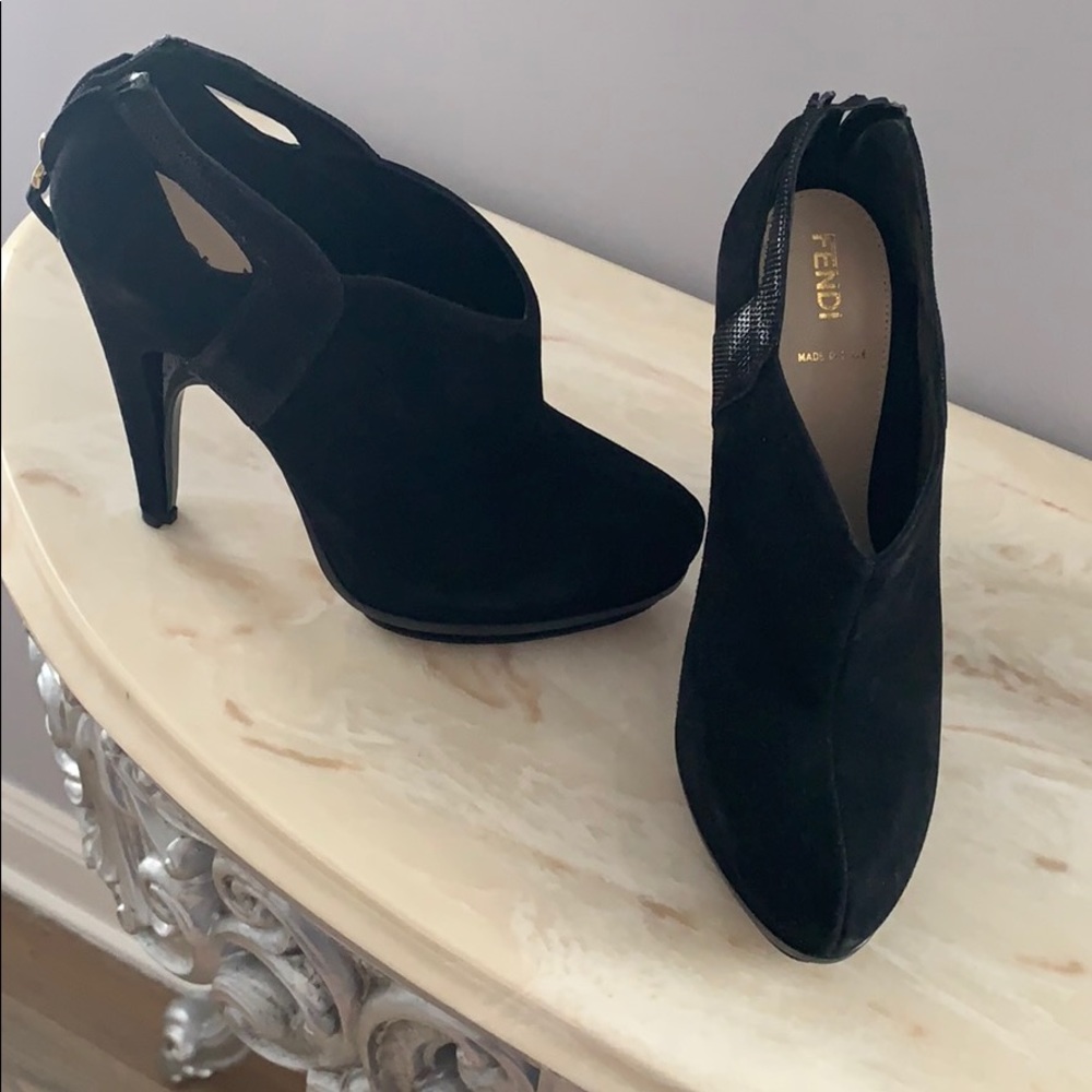 Fendi Suede Booties